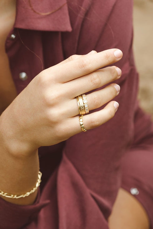 L'AMOUR PINKY RING ZILVER